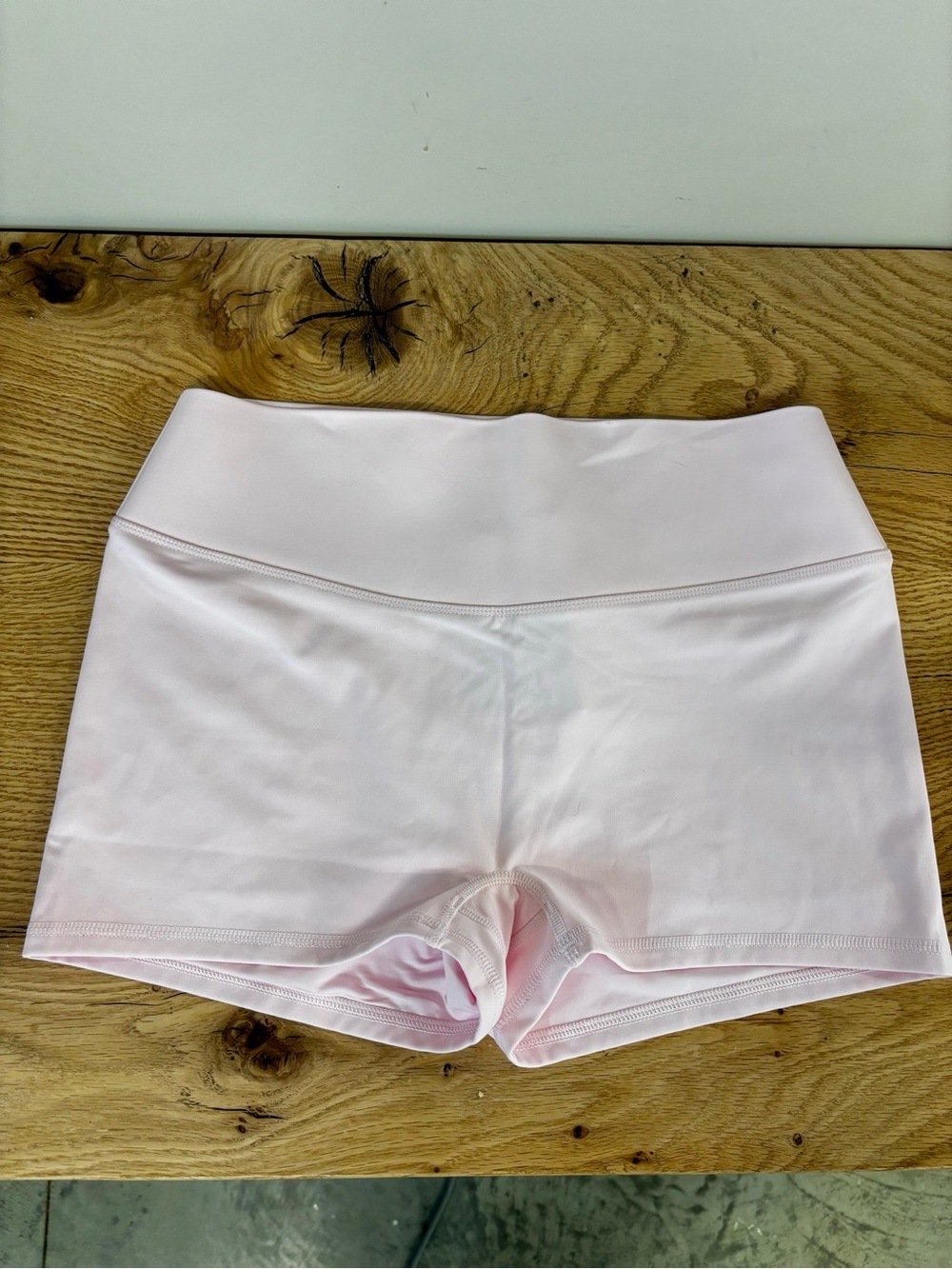Fabletics Light Pink High-Waist Shorts